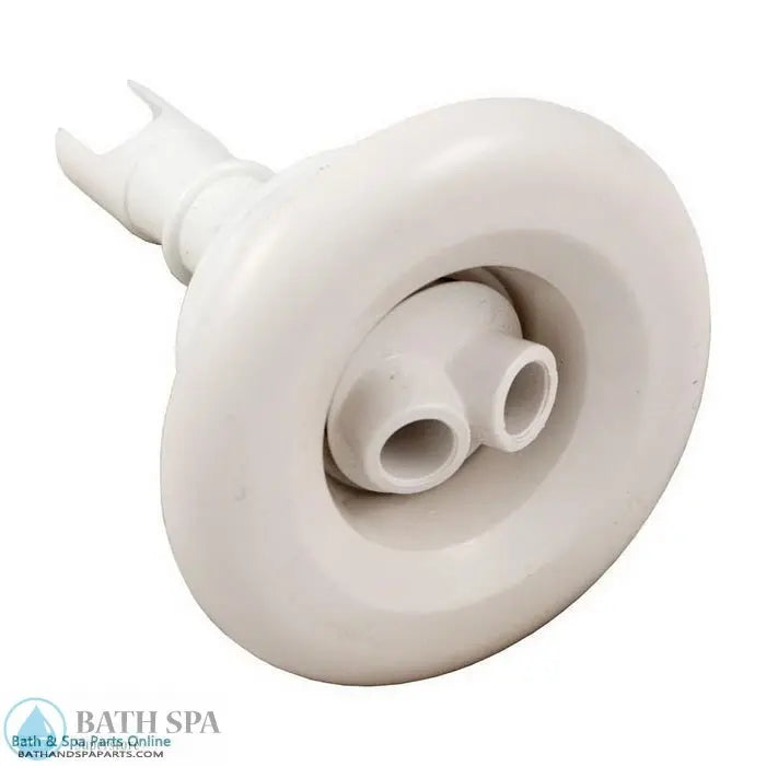 Waterway Mini Storm Jet Internal [Twin Roto] [Smooth Face] [White] (212-6930) Spa Parts: Spa Jets (Waterway Mini Storm Series Jets) 212-6930