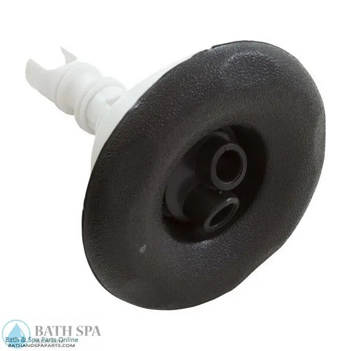 Waterway Mini Storm Jet Internal [3-5/16" FD] [Swirl] [Twin Roto] [Txt Scallop] [Black] (212-6941) Spa Parts: Spa Jets (Waterway Mini Storm Series Jets) 212-6941