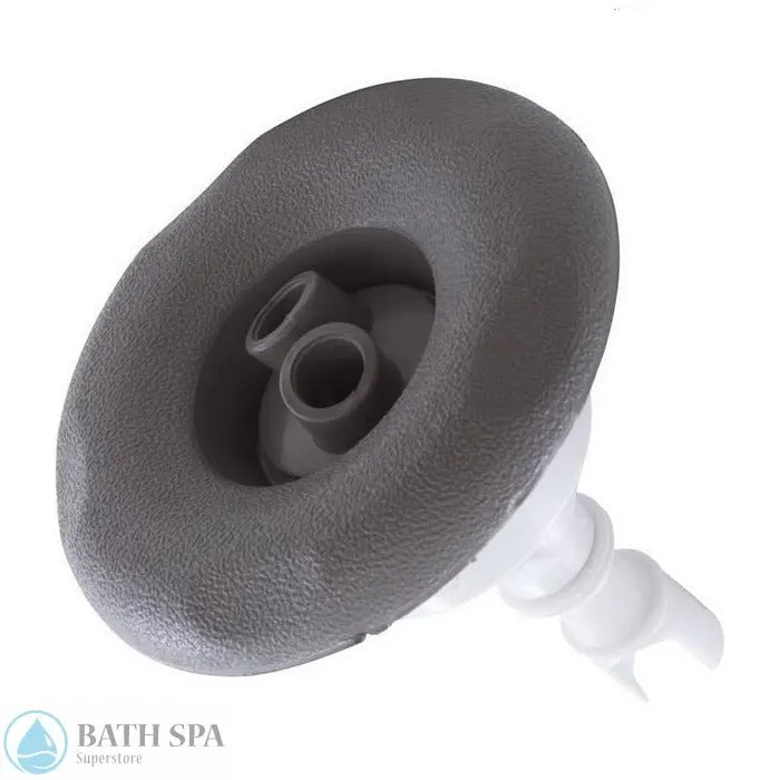 Waterway Mini Storm Jet Internal [3" FD] [Twin Roto] [5-Point Scallop] [Large Face] [Gray] (212-6947) Spa Parts: Spa Jets (Waterway Mini Storm Series Jets) 212-6947