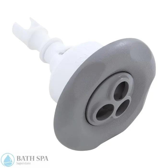 Waterway Mini Storm Jet Internal [3" FD] [Massage] [5-Point Scallop] [Gray] (212-7807) Spa Parts: Spa Jets (Waterway Mini Storm Series Jets) 212-7807