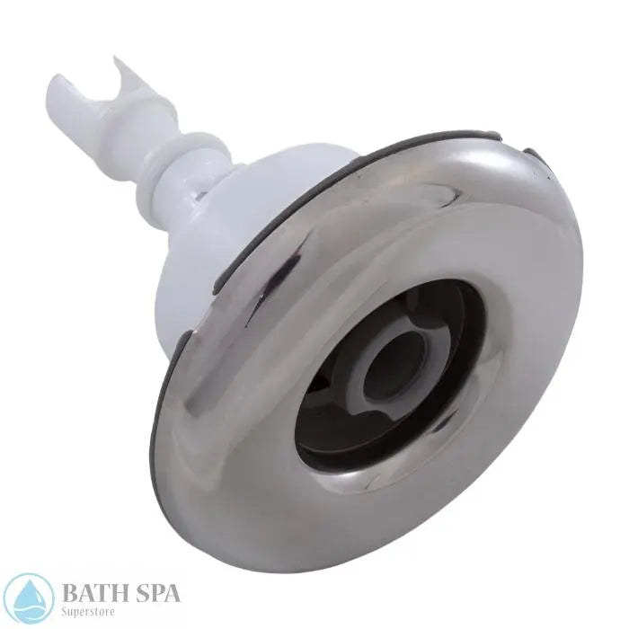 Waterway Mini Storm Jet Internal [3" FD] [Directional] [Gray/SS] (212-7927S) Spa Parts: Spa Jets (Waterway Mini Storm Series Jets) 212-7927S