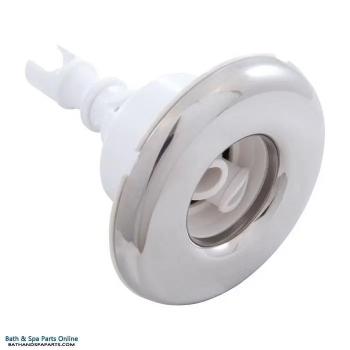 Waterway Mini Storm Jet Internal [3" FD] [Twin Roto] [Smooth] [SS/White] (212-7950S) Spa Parts: Spa Jets (Waterway Mini Storm Series Jets) 212-7950S