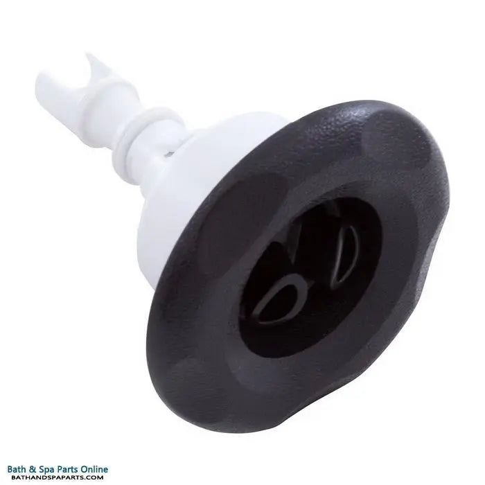 Waterway Mini Storm Jet Internal [3" FD] [Twin Roto] [5-Point Scallop] [Black] (212-7951) Spa Parts: Spa Jets (Waterway Mini Storm Series Jets) 212-7951