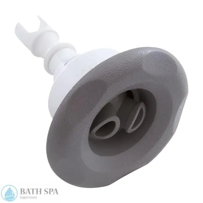 Waterway Mini Storm Jet Internal [3" FD] [Twin Roto] [5-Point Scallop] [Gray] (212-7957) Spa Parts: Spa Jets (Waterway Mini Storm Series Jets) 212-7957