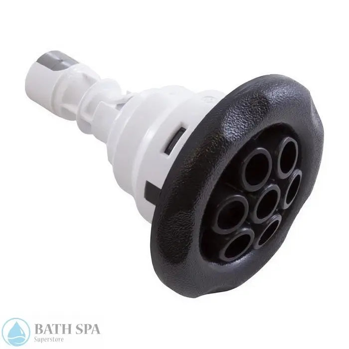 Waterway Poly Storm Gunite Jet Internal [Massage] [5 Scallop] [Black] (212-8031G) Spa Parts: Spa Jets (Waterway Poly Storm Jets) 212-8031G