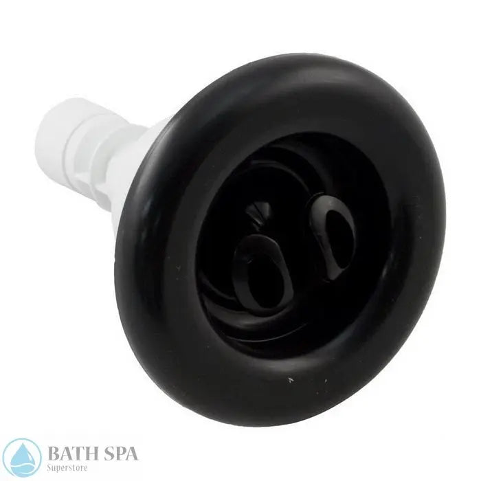 Waterway Poly Storm Jet Internal [Twin Roto] [Smooth Face] [Black] (212-8131) Spa Parts: Spa Jets (Waterway Poly Storm Jets) 212-8131