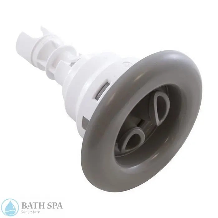 Waterway Poly Storm Jet Internal [Twin Roto] [Smooth Face] [Gray] (212-8137) Spa Parts: Spa Jets (Waterway Poly Storm Jets) 212-8137
