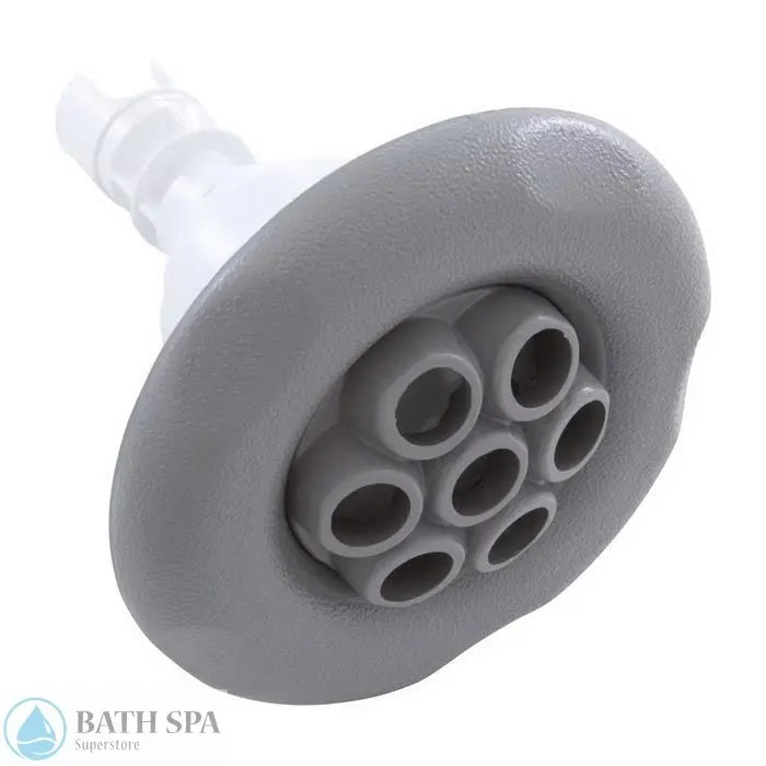 Waterway Poly Storm Jet Internal [3-3/8" FD] [Massage] [Large Face] [5-Point Scallop] [Grey] (212-8157) Spa Parts: Spa Jets (Waterway Poly Storm Jets) 212-8157