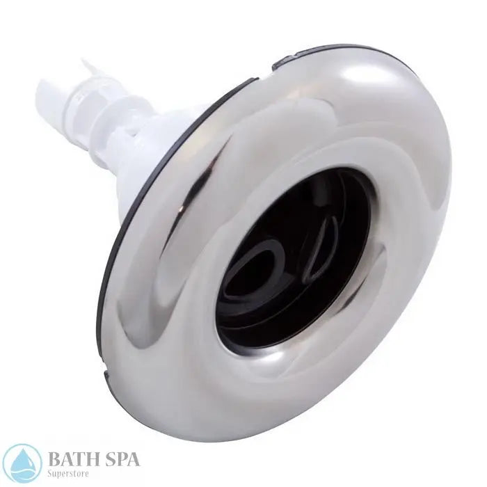Waterway 3-3/8"" Poly Storm Jet Internal [Twin Roto] [Smooth Face] [SS/Black] (212-8171S) Spa Parts: Spa Jets (Waterway Poly Storm Jets) 212-8171S