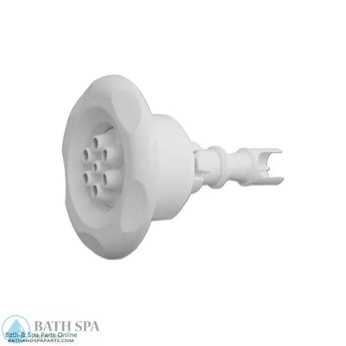 Waterway Mini Storm Jet Internal [Multi-Massage] [5-Point Scallop] [White] (212-8370) Spa Parts: Spa Jets (Waterway Mini Storm Series Jets) 212-8370