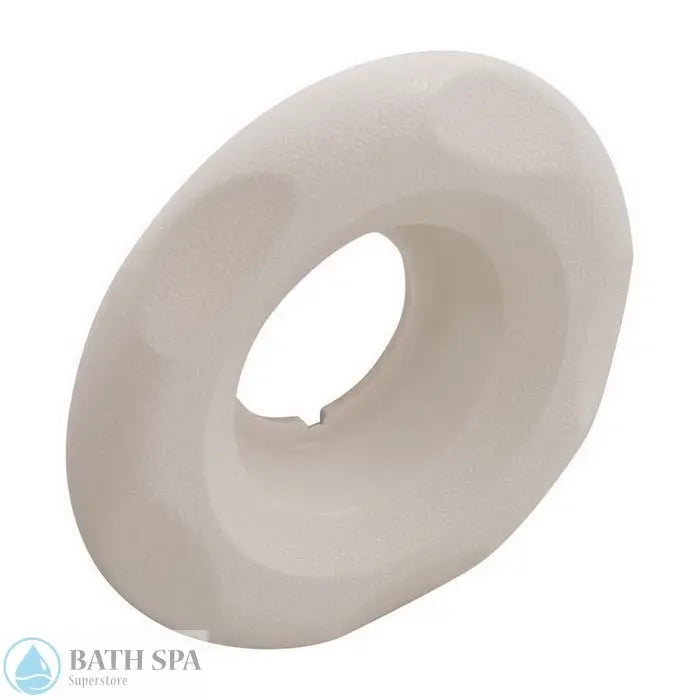 Waterway Mini Storm Jet Escutcheon [5-Point Scallop] [White] (218-6950) Spa Parts: Spa Jets (Waterway Mini Storm Series Jets) 218-6950