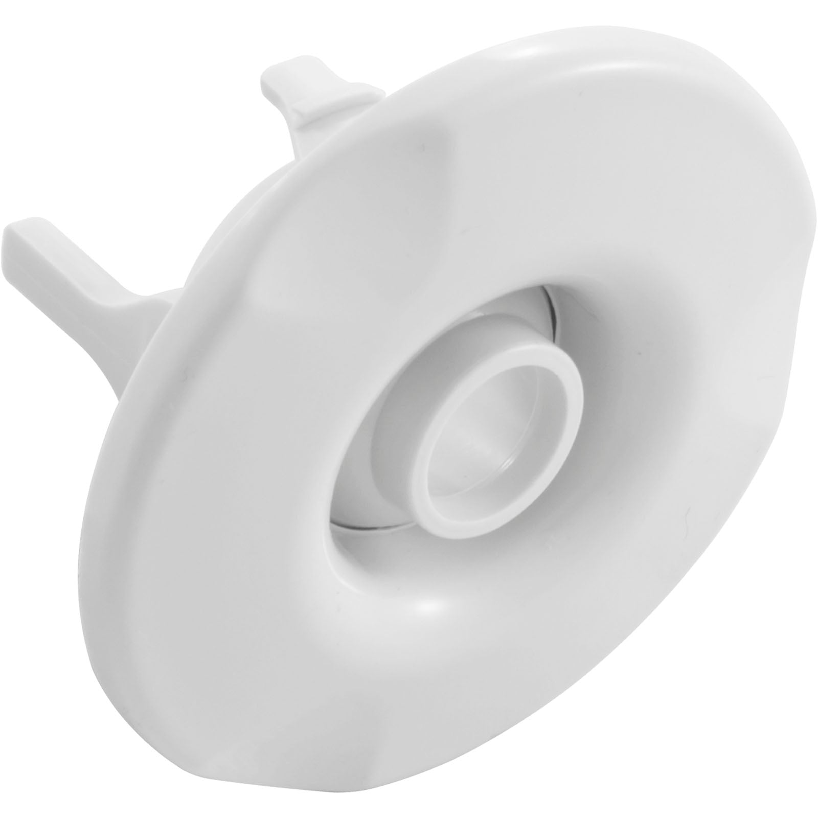 Waterway Bath Eyeball & 3-Scalloped Classic Escutcheon Assembly [White] (227-4010-CW)