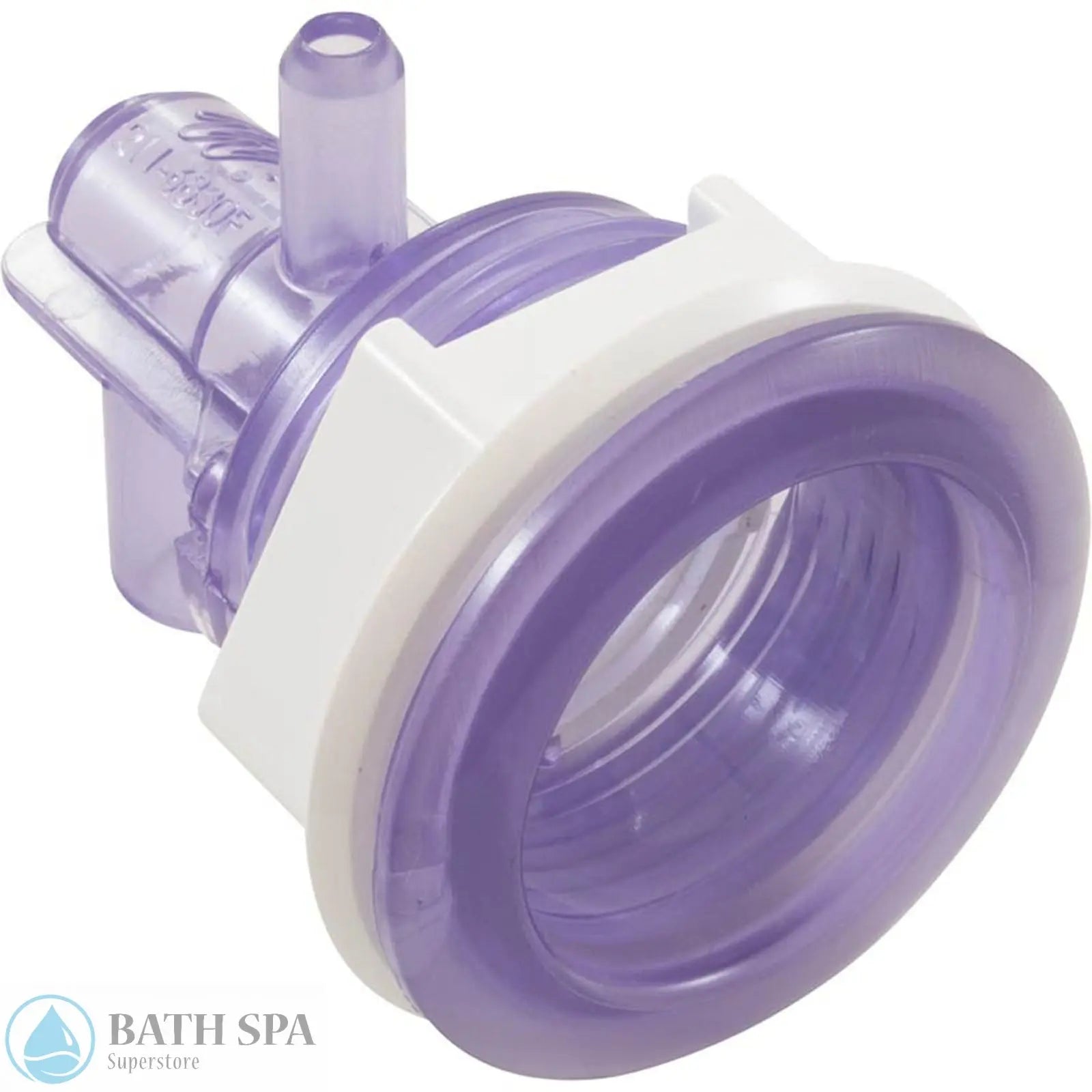 Waterway Mini Storm Jet Body [2-3/16" HS] [3/8" Barb (Air) x 3/4" Barb (Water)] [With Flat Gasket] (212-0300) Spa Parts: Spa Jets (Waterway Mini Storm Jets) 228-0338