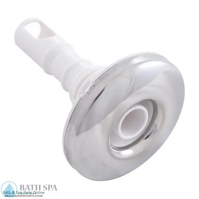 Waterway Cluster Storm Jet Internal [2" FD] [Directional] [Smooth] [Threaded] [White/SS] (229-1500S) Spa Parts: Spa Jets (Waterway Adjustable Cluster Storm Jets) 229-1500S