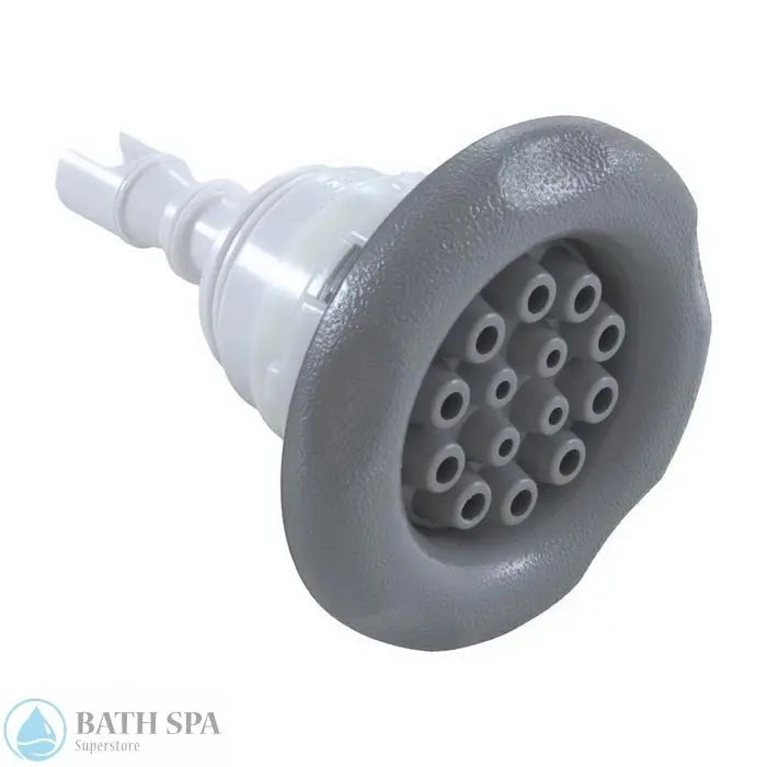 Waterway Poly Storm Internal [3-3/8" FD] [Threaded] [Multi-Massage] [Scalloped] [Grey] (229-8277) Spa Parts: Spa Jets (Waterway Poly Storm Jets) 229-8277