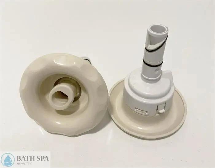 American Products Scalloped Spinner Jet Assembly [85SWIRLBC] [Emerald Cut] [Clear] (23370CL) Bath Parts: Bath Jet Trim (American Products) 23370-BC