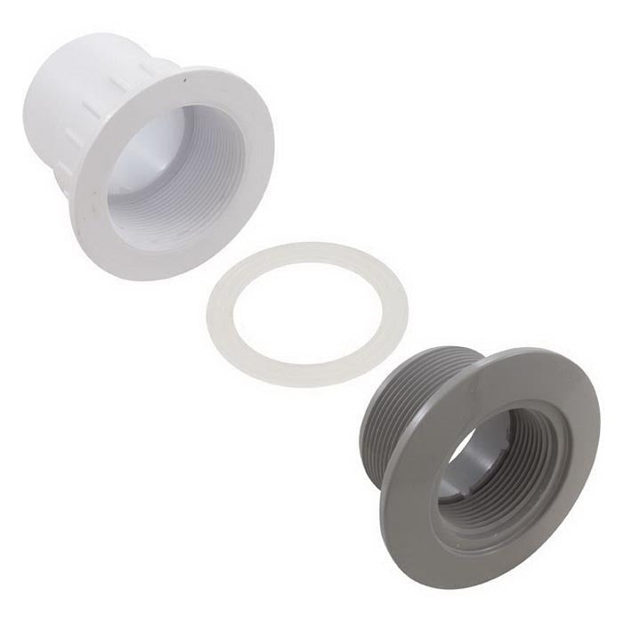 CMP Fiberglass Pool Wall fitting W/Nut & Gasket [Gray] (25523-501-100)