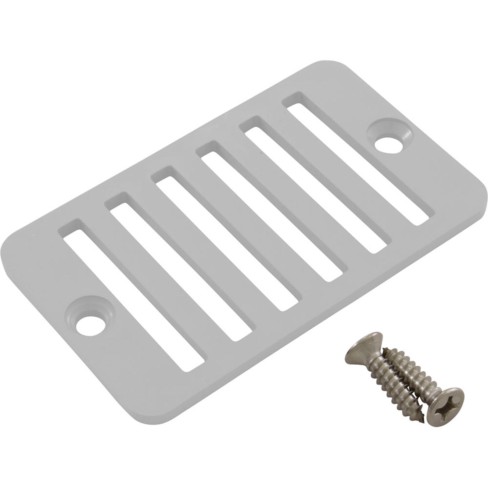 CMP 2" x 4" Deck/Gutter Grate and Frame [White] (25533-000-010)