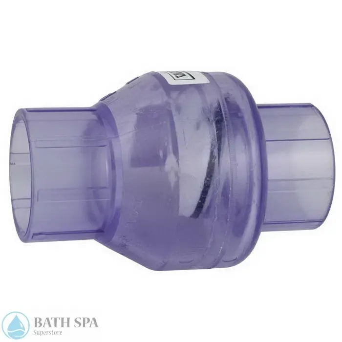 Valterra Clear Swing Check Valve [1-1/2" Slip x 1-1/2" Slip] (200C15K) PVC Plastic Fittings & Valves: Valves - Check Valves 26-400-4600