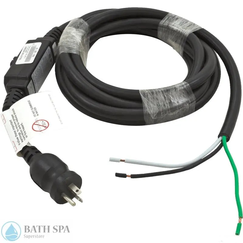 Hydro-Quip GFCI 20 Amp Power Cord [For 120V Installs] [16' 12/3 Cord] (30-0062) Electrical: Ground Fault Circuit Interrupter (GFCI) 30-0062C-K