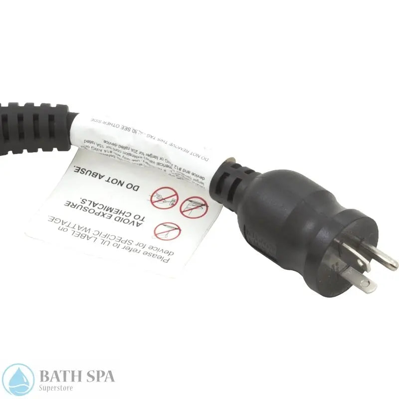 Hydro-Quip GFCI 20 Amp Power Cord [For 120V Installs] [16' 12/3 Cord] (30-0062) Electrical: Ground Fault Circuit Interrupter (GFCI) 30-0062CK