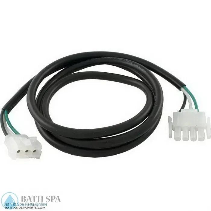 Hydro-Quip 48" Blower Adapter Cord [AMP/AMP] [18/3 Wire] [White] (30-1200-A48-K) Spa Parts: Spa Air Blower Parts 30-1200-A48-K