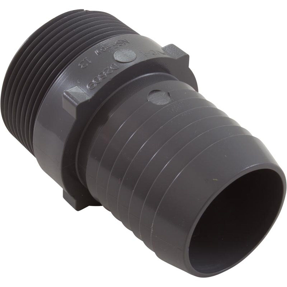 Waterway Male Barb Adapter [1-1/2" MPT x 1-1/2" Hose] [White] (417-6150)