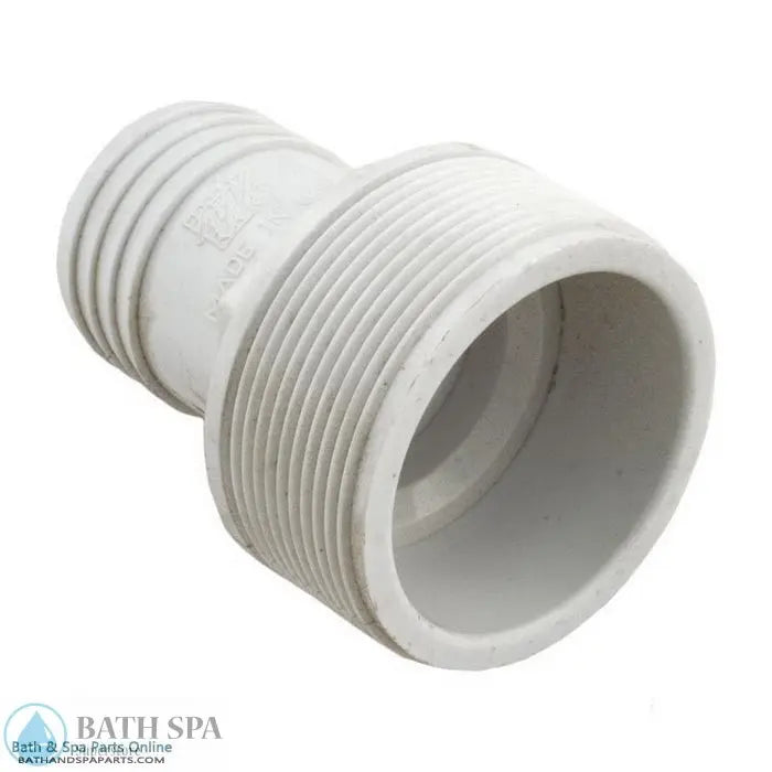 Waterway Male Barb Adapter [2" MPT x 1-1/2" Hose] [WHITE] (417-6160) PVC Plastic Fittings & Valves: Adapters 417-6160