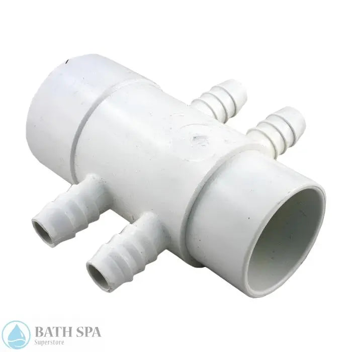 Waterway 4-Port Manifold - [2" Slip x 2" Spigot - (4) 3/4"Barb] (425-5040) PVC Plastic Fittings & Valves: Manifolds 425-5040