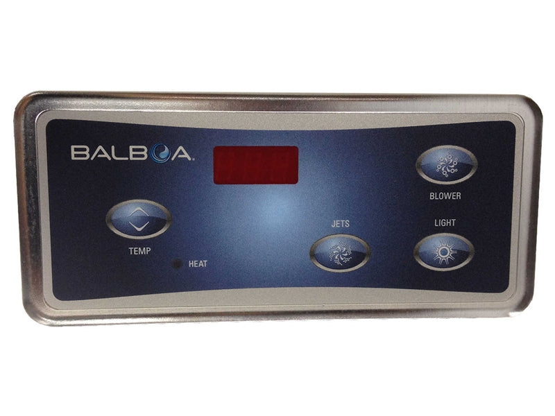 Balboa VL404/Duplex Digital LED Spa Topside Panel [1 Jet Button, Blower, Lite] (51223)
