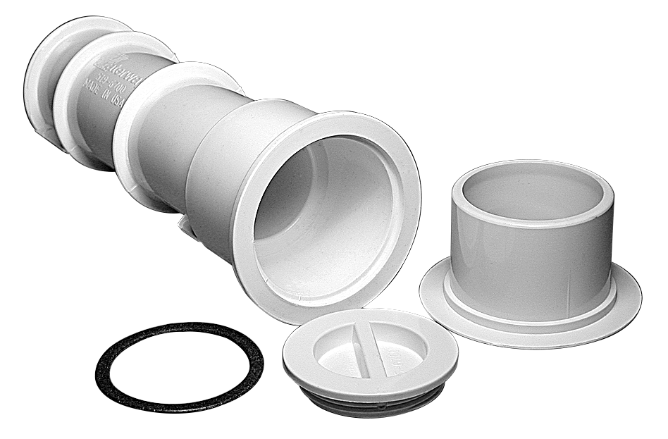 Waterway Volleyball Pole Holder - Body Only [White] (519-6700) Pool Parts: Pool Volleyball Parts