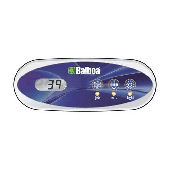 Balboa Generic VL200 Mini Oval Digital LED Spa Topside Panel [1 Jet, Temp, Lite] (52487)