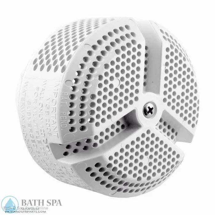 Waterway 3-3/4" Ultra Hi-Flow Tall Suction Assembly [2-3/8"HS - 1-1/2" Slip] [160 GPM] [White] (640-3490 V) Spa Parts: Spa Suctions 54-270-1860_XL