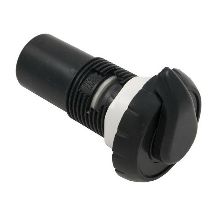 Waterway 1" Notched Air Control [1-5/8" HS, 2-3/4" FD] [Black] (660-3571)