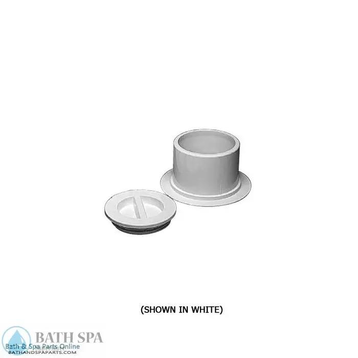 Waterway Volleyball Pole Holder - Flange and Plug Assembly [Gray] (540-6717) Pool Parts: Pool Volleyball Parts 540-6717