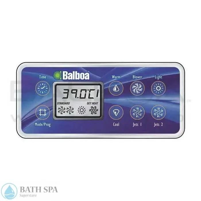 Balboa VL E8 Serial Deluxe Spa Topside Panel [2-Jets/Blower] (54108-01) Spa Parts: Spa Topside Panels (Balboa Topside Panels) 54108-01