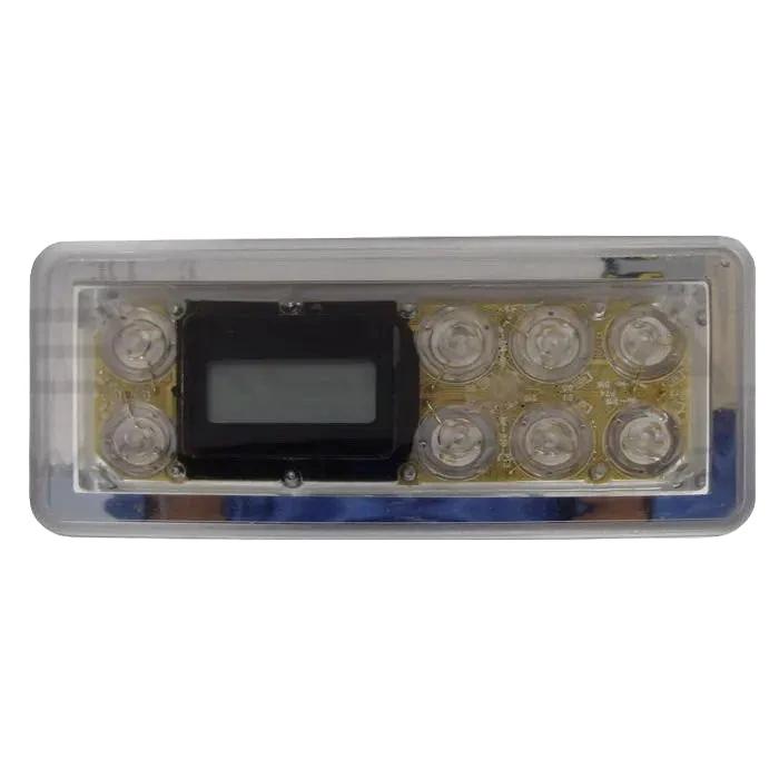 Balboa VL801D Millenium Serial Deluxe Panel Spa Topside Panel [No Overlay] (54121-01) Spa Parts: Spa Topside Panels (Balboa Topside Panels) 54121-01