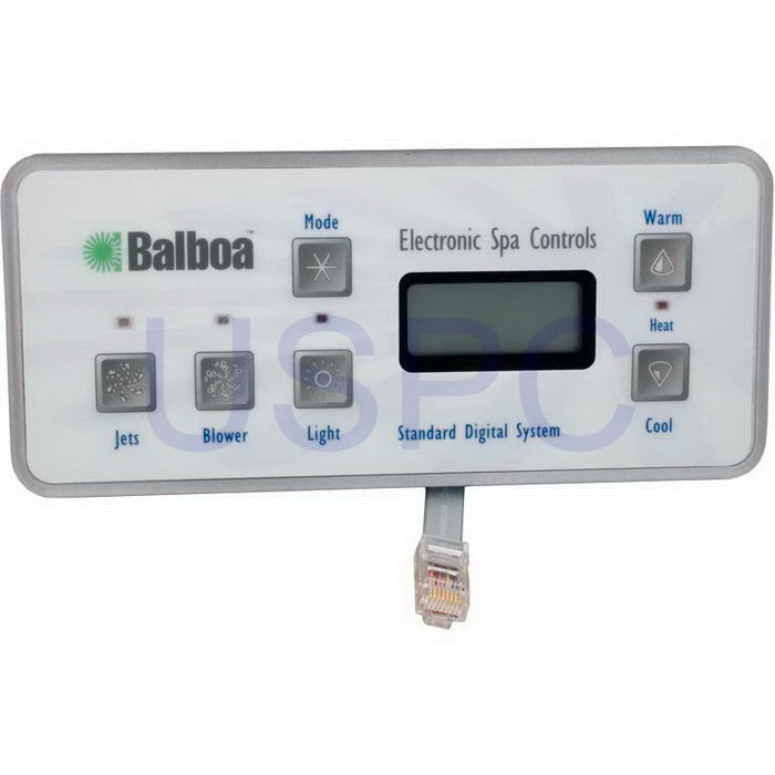 Balboa Topside - M-7B & M-7C 6 Button Std Digital Panel w/10' Cable