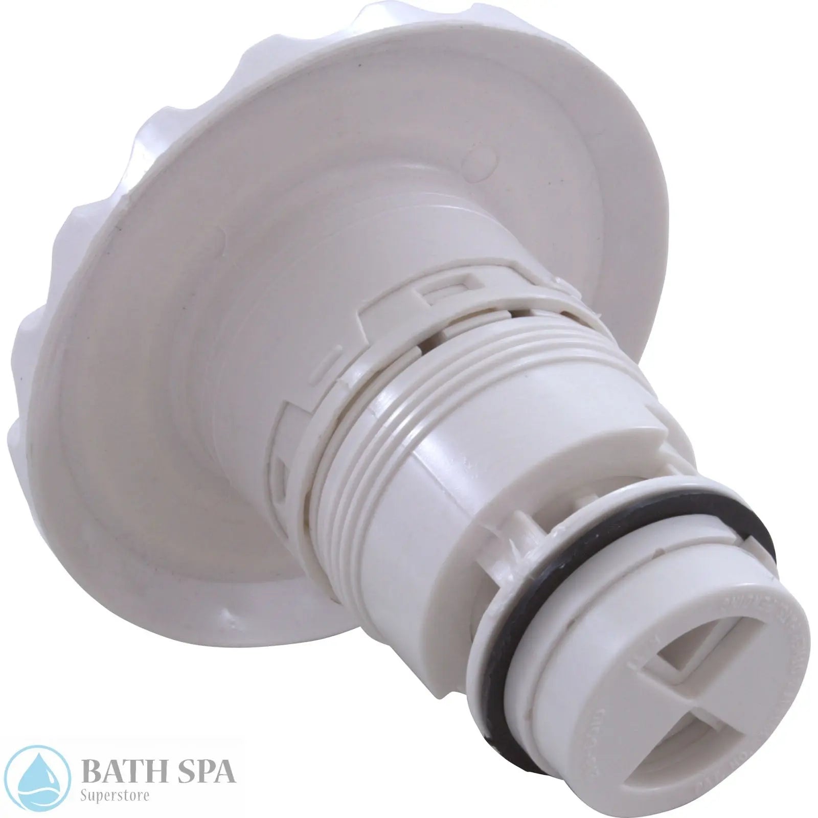 Waterway Poly Jet Internal [4-3/16" FD] [Pulsator] [Deluxe Scallop] [White] (210-6070) Spa Parts: Spa Jets (Waterway Poly Jets) 55-270-1244_1-REVERSE__XL