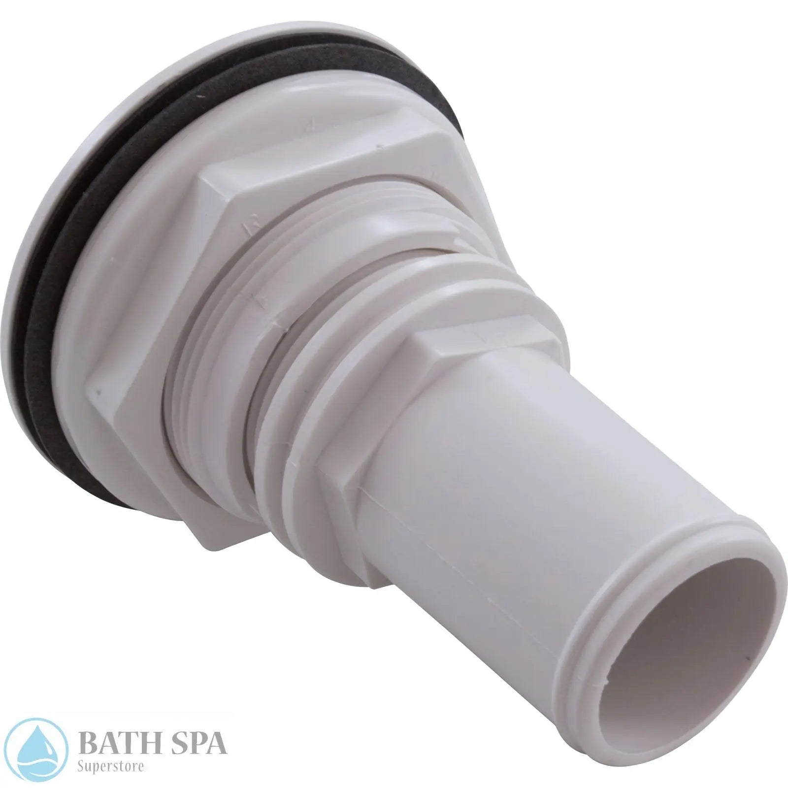 Waterway, Dual Orifice Eyeball Fitting [1-1/2" Barb, 3-1/2" FD] [White] (550-1420) PVC Plastic Fittings & Valves: Inlet/Outlet Fittings 55-270-3185_1-REVERSE__XL