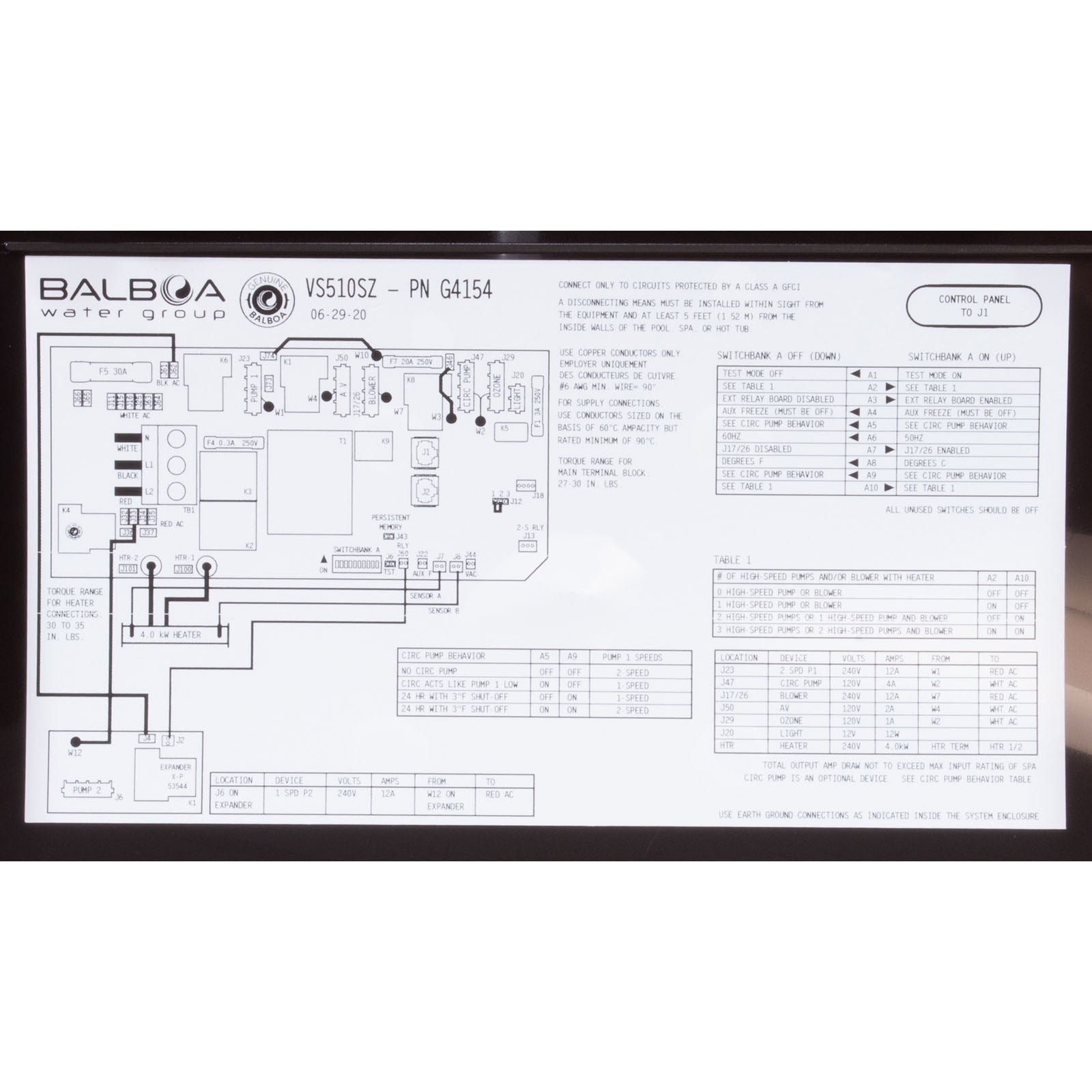 Balboa KEYS211D [5.5kW] Retrofit Kit Spa Control [54218-Z] (54344)