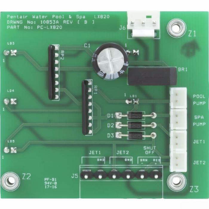 Pentair Compool LX-820 PCB Circuit Board (PCLX820)