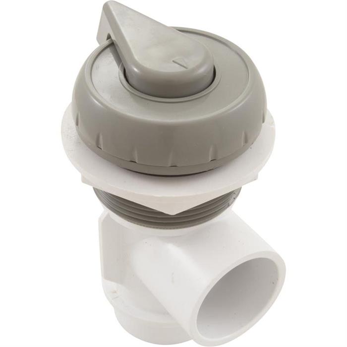 Waterway, Top Access 1 Port Diverter Valve, 1" S Notched Vertical Grey (600-4200)