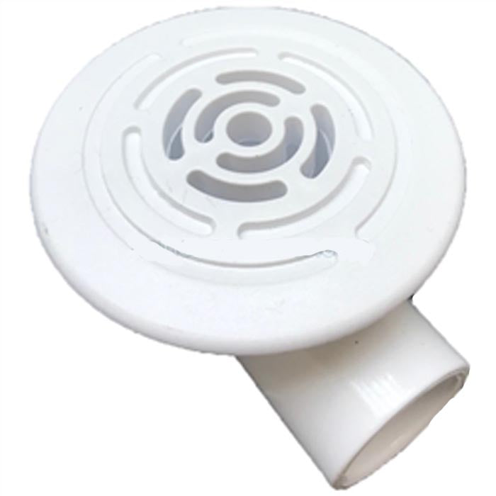Waterway Low Profile Large Face Drain Assembly [1/2" Slip] [White] (640-0430)