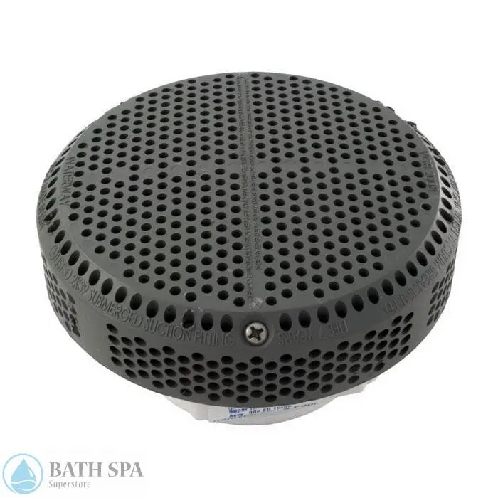 Waterway 5" Super Hi-Flo Suction [2.5" x Straight] [251 GPM] [VGB 2008] [Gray] (640-3587V) Spa Parts: Spa Suctions 640-3587V