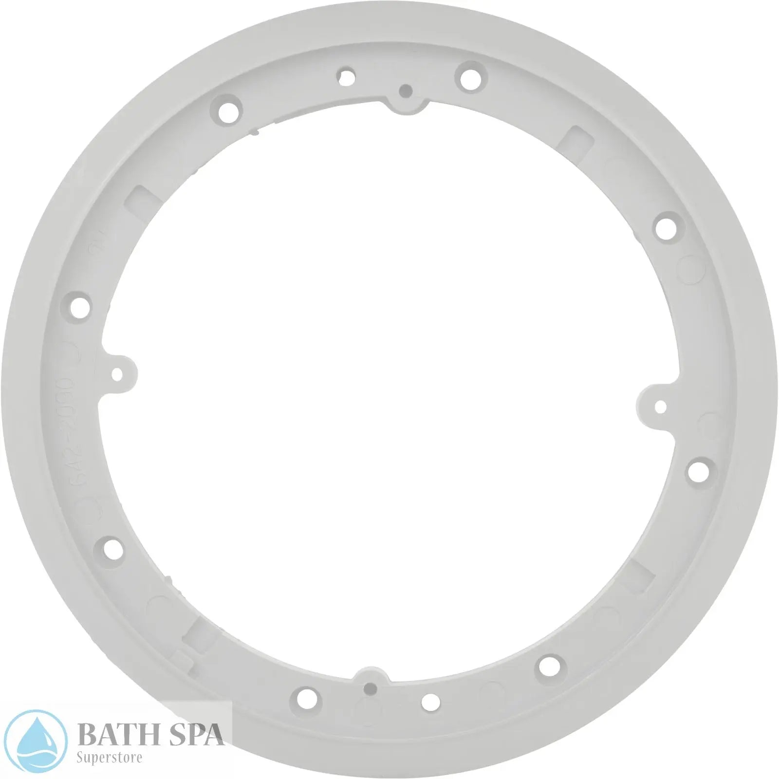 Waterway 8" Round Vinyl Liner Main Drain Mounting Plate [White] (642-2090) Pool Parts: Pool Main Drain 642-2090-top
