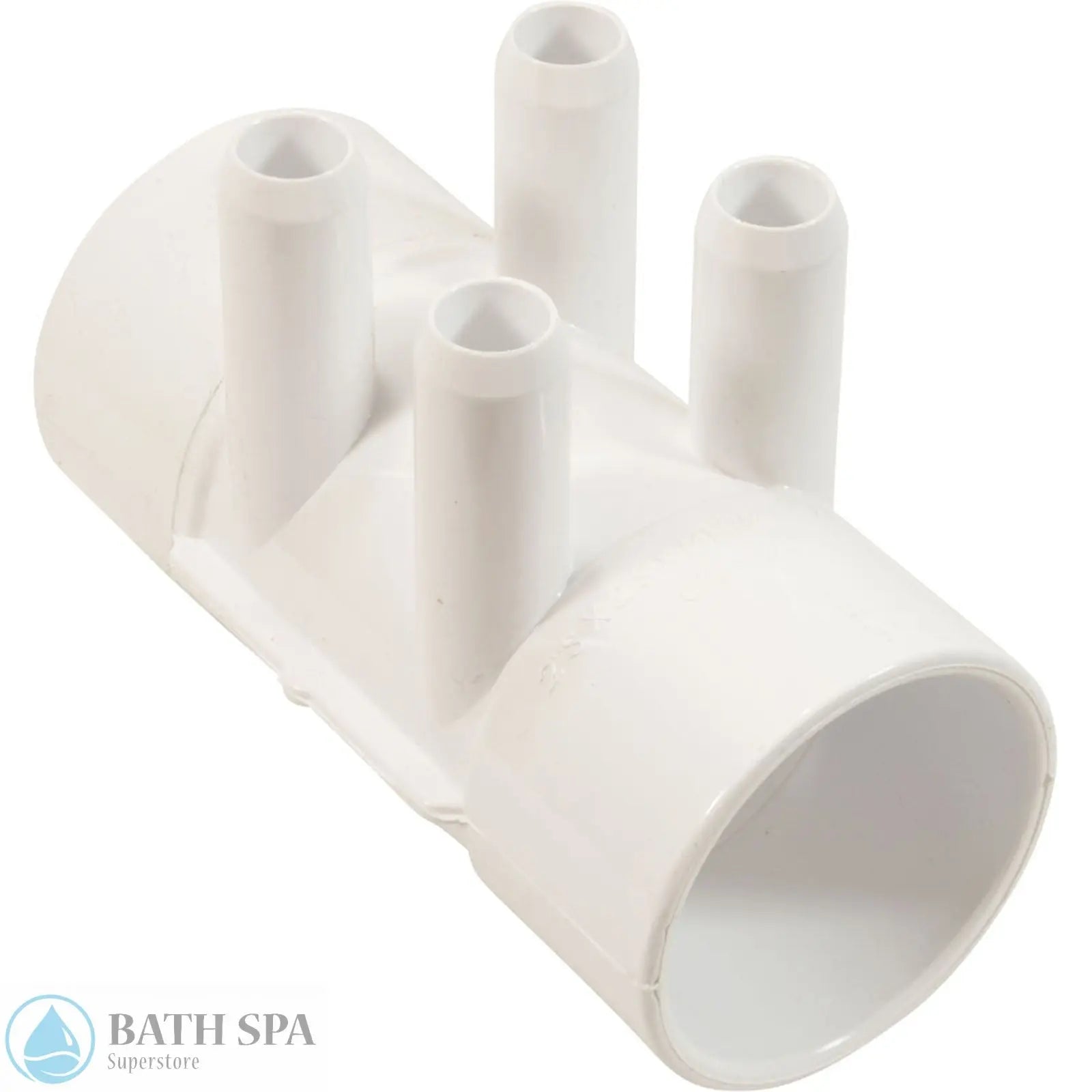 Waterway 4-Port Manifold [2" Slip x 2" Slip x (4) 3/4" Smooth Barb Shur-Grip] (672-4170) PVC Plastic Fittings & Valves: Manifolds 672-4170