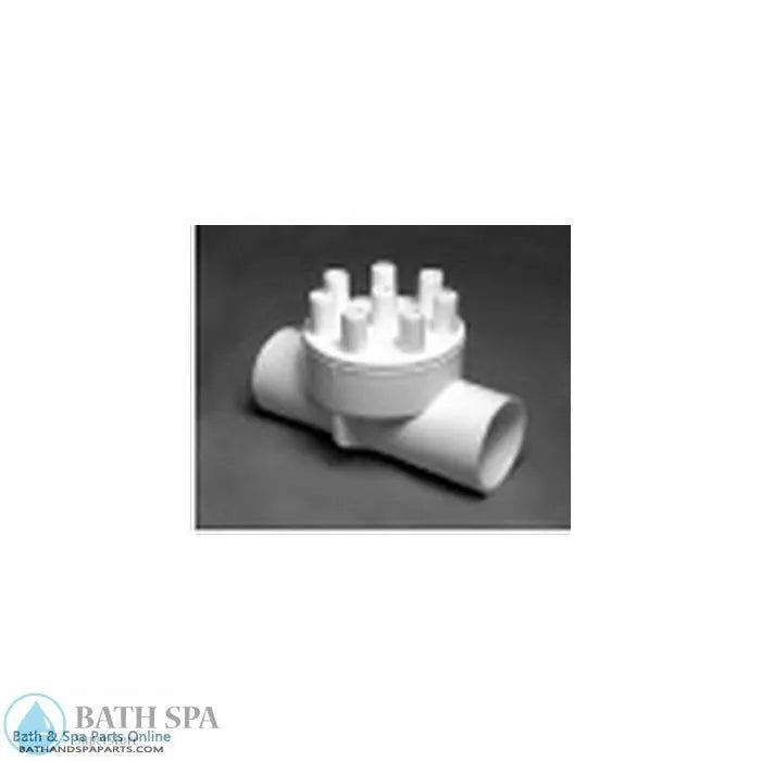Waterway 8-Port Manifold [1" Slip x 1" Slip x (8) 3/8" Barb] (672-5070) PVC Plastic Fittings & Valves: Manifolds (Air) 672-5070