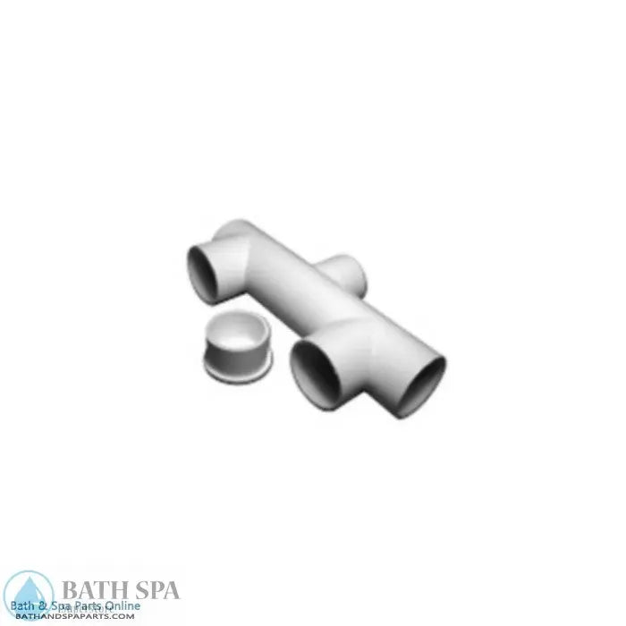 Waterway 100 Sq. Ft. Skim Filter Manifold Tee Adapter [W/Plug] (672-5090) Pool Parts: Pool Skimmers & Parts 672-5090
