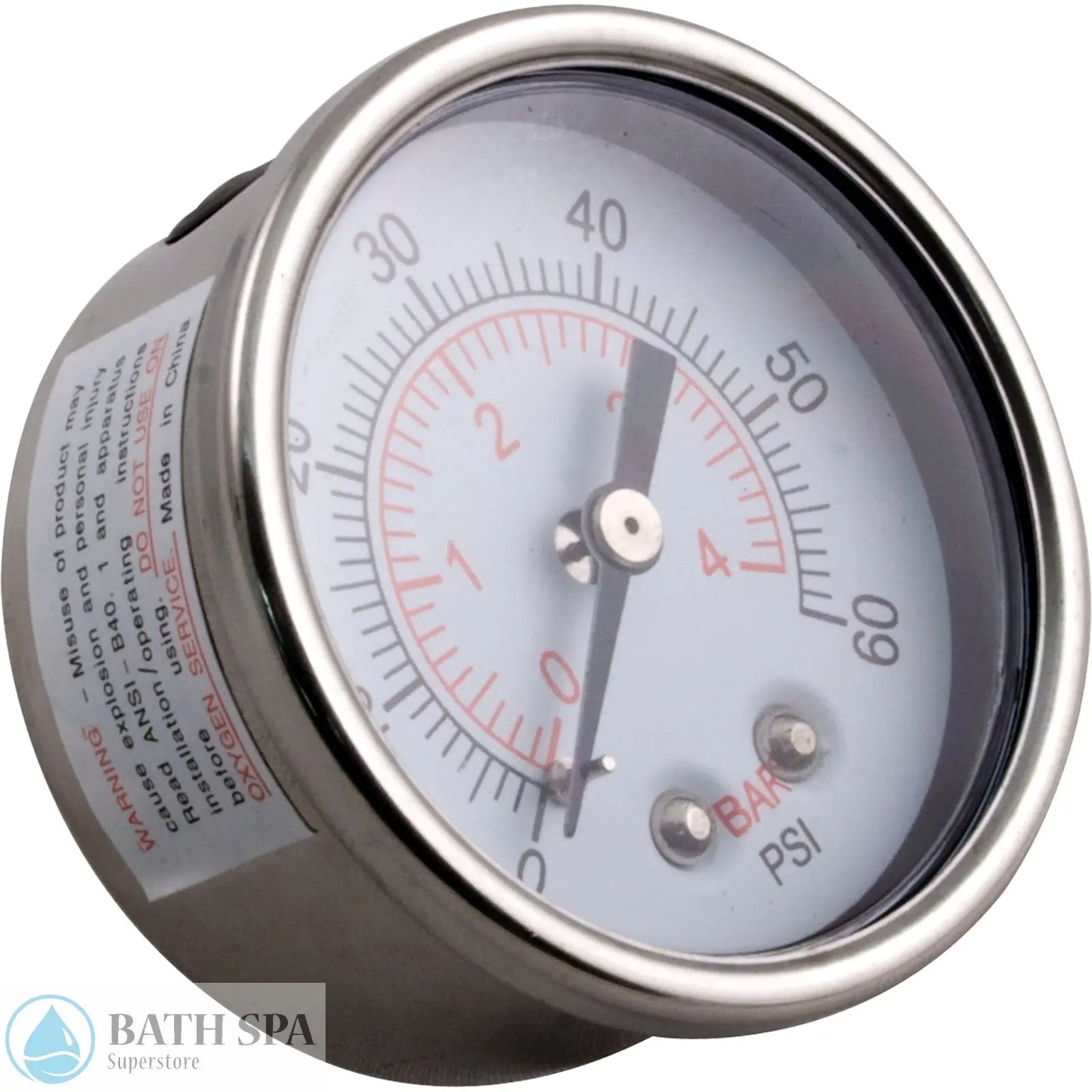Waterway Clearwater II Waterproof Stainless Steel Pressure Gauge (830-4000SS-B) Water Care Maintenance: Chemical Feeders/Parts 830-4000SS-B_887b3c51-7aa8-4c4b-95c6-ac20e721938f
